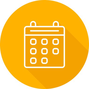 vektör Takvimi Simgesi illüstrasyonu   