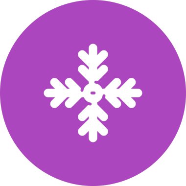 Kar Tanesi Ağı simgesi. Basit resimleme