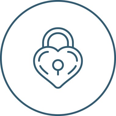 asma kilit simgesi, vektör illüstrasyonu basit tasarım