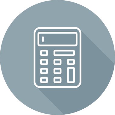 hesap makinesi web simgesi, vektör illüstrasyonu 