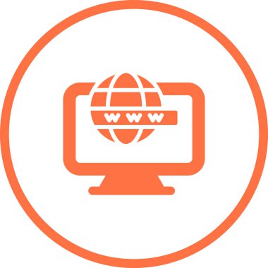 bilgisayar simgesi, vektör illüstrasyonu basit tasarım