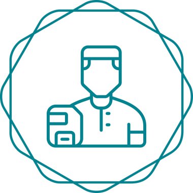 kullanıcı. Web simgesi basit illüstrasyon