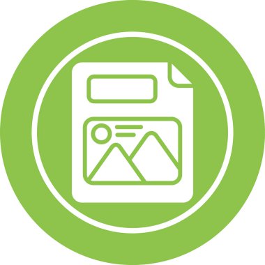 Resim dosyası. Web simgesi basit illüstrasyon