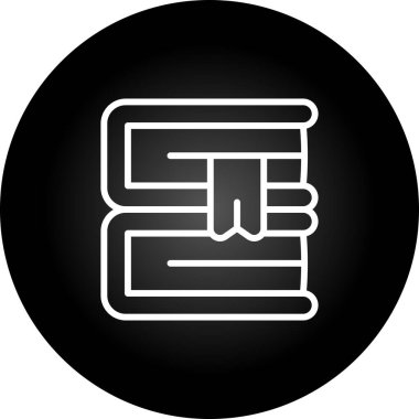 kitap simgesi, vektör illüstrasyonu basit tasarım