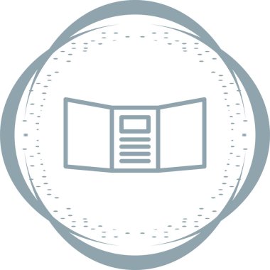 Triptych web simgesi, vektör illüstrasyonu 