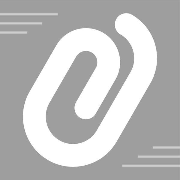 vector illustration of  Paper clip icon