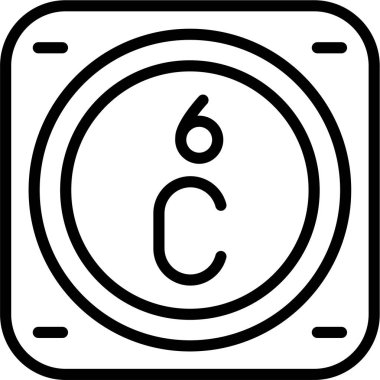 Periyodik tablonun karbon kimyasal elementinin web çizimi