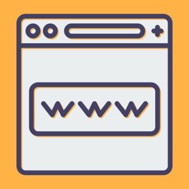 dünya çapında web simgesi vektör illüstrasyonu