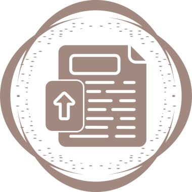 Dosya simgesi, vektör illüstrasyonu yükle