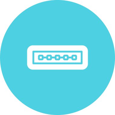 usb simgesi, vektör illüstrasyonu basit tasarım