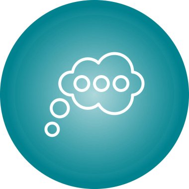 Düşünen Ağ simgesinin vektör illüstrasyonu