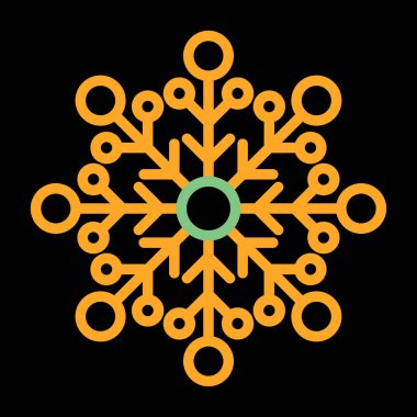 kar tanesi web simge vektör çizim