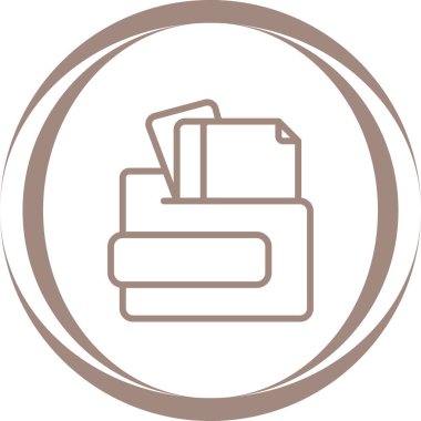 belge web simgesi vektör illüstrasyonu