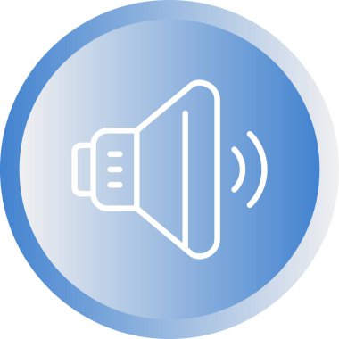 ses hoparlörü simgesi, web illüstrasyonu