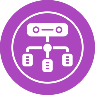 Yük dengeleyici. Web simgesi basit illüstrasyon