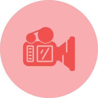 Video kamera simgesi vektör çizim 