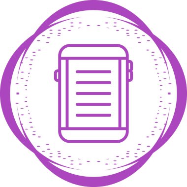 E-okuyucu ağ simgesi, vektör illüstrasyonu