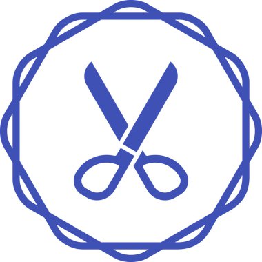 Scissors icon, vector illustration simple design