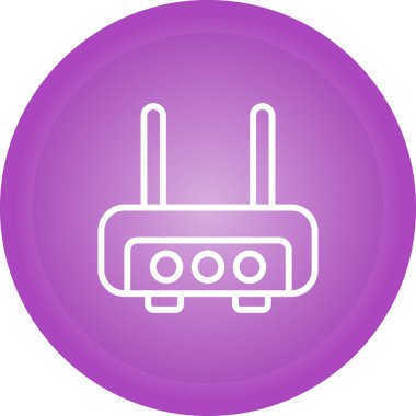 router vektör simgesi, tasarım taslağı 