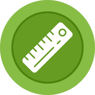 Cetvel web simgesi, vektör çizim