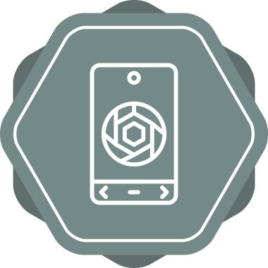 Kamera. Web simgesi basit tasarım