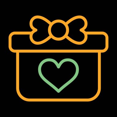 hediye simgesi vektör illüstrasyonu