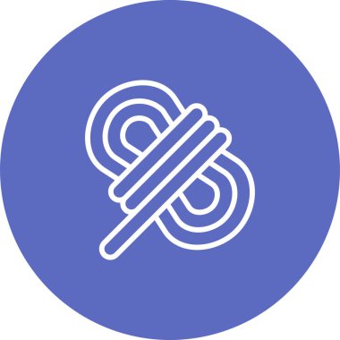 Kablo bağı. Web simgesi basit illüstrasyon