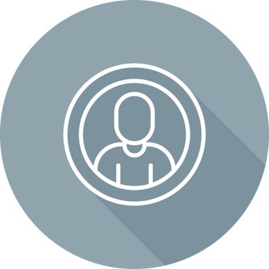 User icon, vector illustration simple design