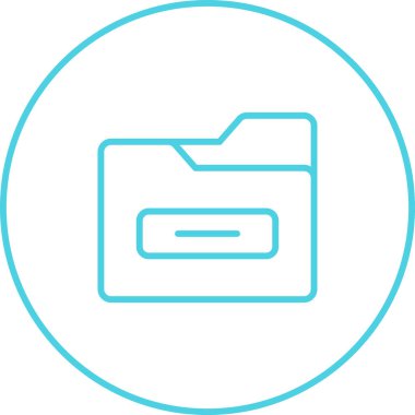 Dosya Dizini Web simgesi basit illüstrasyon