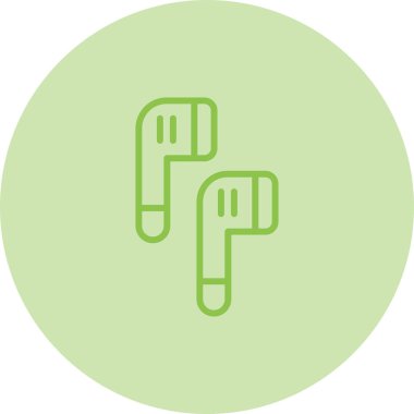 Kulaklıklar. Web simgesi basit illüstrasyon