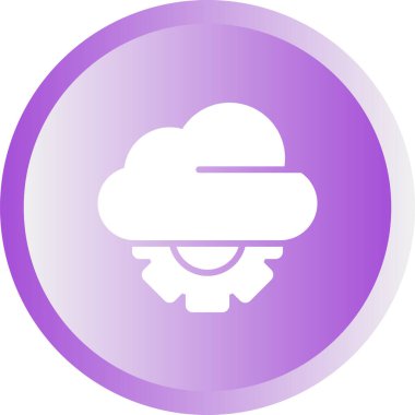 bulut web simgesi basit illüstrasyon