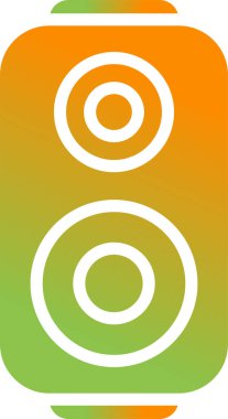 Konuşmacılar simgesi, vektör illüstrasyonu basit tasarım