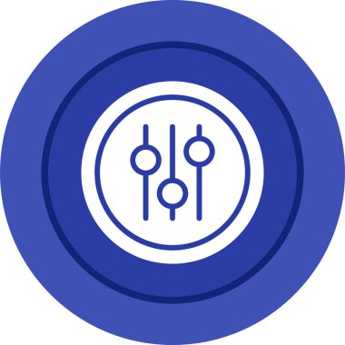 Ses ekolayzer simge vektör çizim