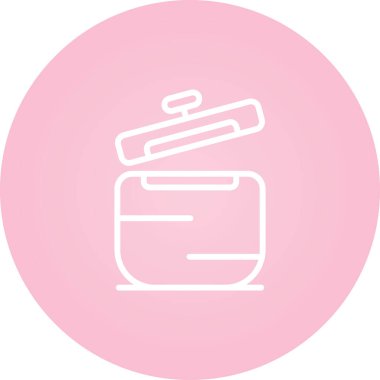 Casserole web simgesinin vektör illüstrasyonu 