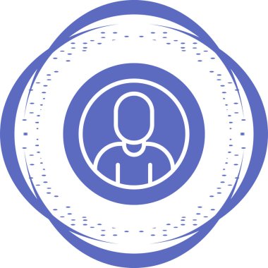 kullanıcı. Web simgesi basit illüstrasyon