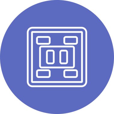 Soket simgesi tasarımı, vektör illüstrasyonu