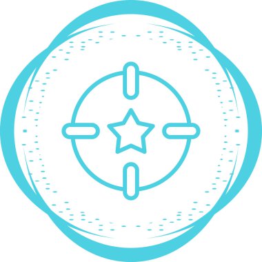 hedef simge vektör illüstrasyonu 