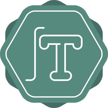 Typography simgesinin vektör illüstrasyonu