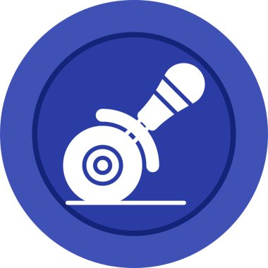 Pizza Kesicisi simgesinin vektör çizimi