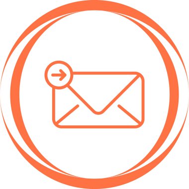 posta simgesi, vektör illüstrasyonu basit tasarım gönder