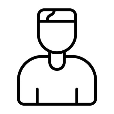 kullanıcı simgesi vektör çizimi tasarımı