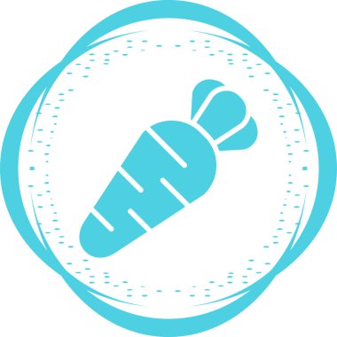 Havuç. Web simgesi basit illüstrasyon