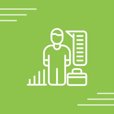 HR Analitik İnternet simgesi basit illüstrasyon