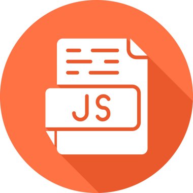 JS Dosya Simgesi. Vektör Dosya Biçimi. JS Dosya Uzantısı Modern Düz Tasarım