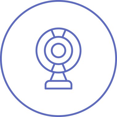 Web kamerası web simgesi vektör illüstrasyonu