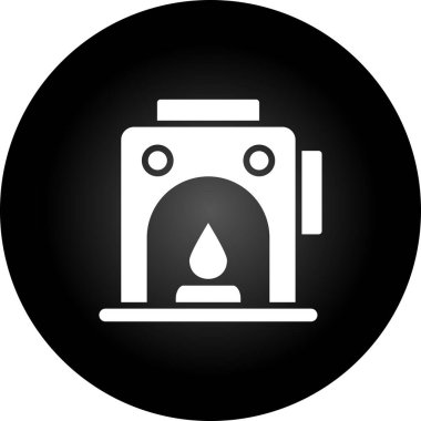 Fırın simgesinin vektör illüstrasyonu