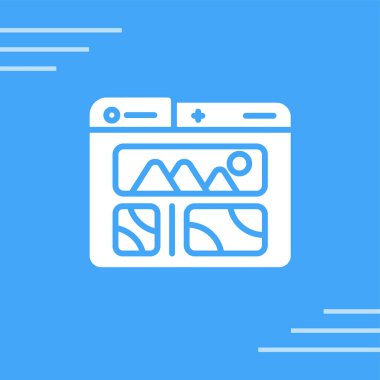 Görüntüler. Web simgesi basit illüstrasyon