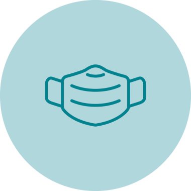 Maske simgesinin web illüstrasyonu