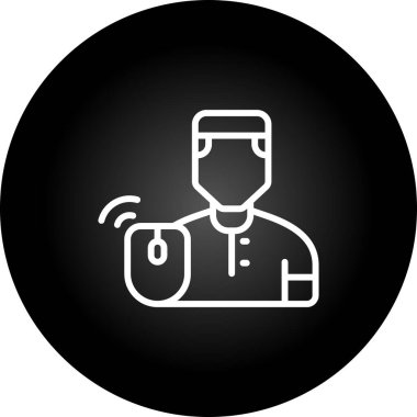 kullanıcı. Web simgesi basit illüstrasyon