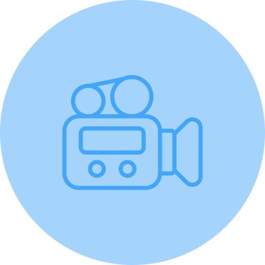 Video kamera simgesi vektör çizim 